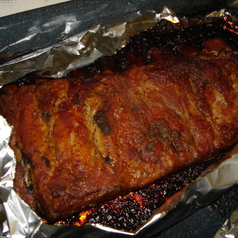 Costilla de cerdo asada